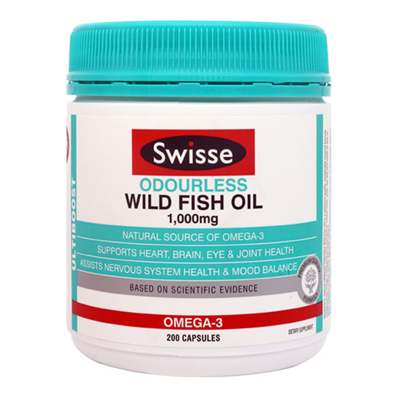SWISSE 无腥味鱼油1000mg 200粒+卵磷脂 150片