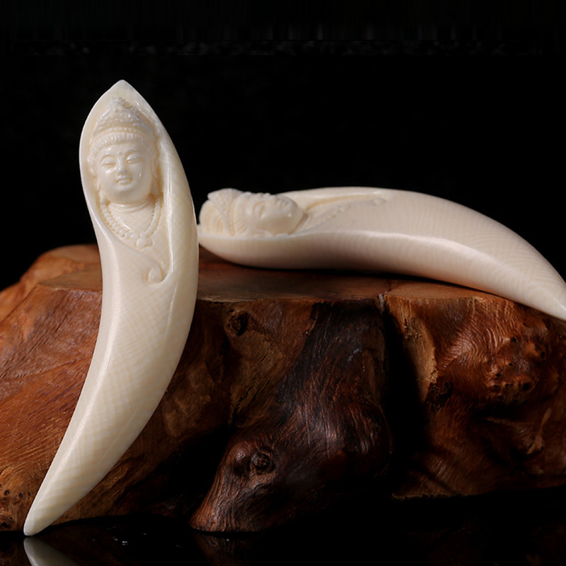 尊丽尚jaleesa猛犸象牙观音挂件a