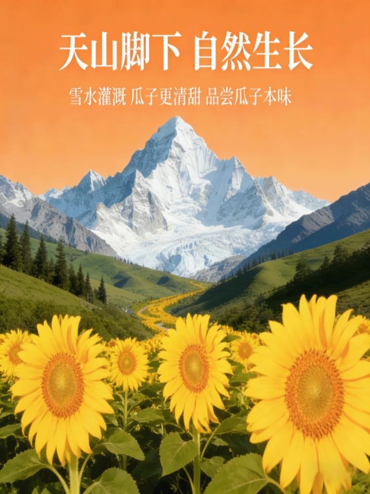 新疆马牙瓜子 共6袋 原味*3袋+五香*3袋 细长瓜子 炒熟白瓜子