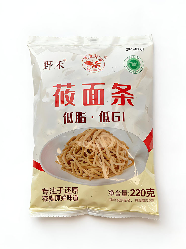 【低GI低脂】莜麦面条220g*10袋（粗粮）(工厂直发）