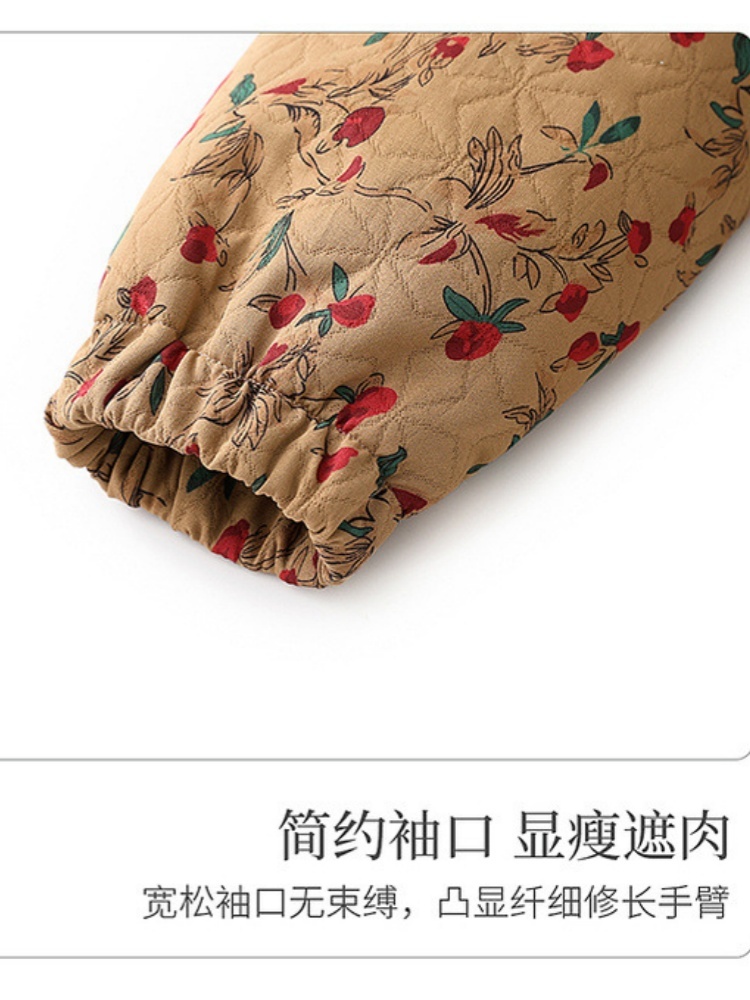 底蕴碎花翻领外套J251W603·绿花