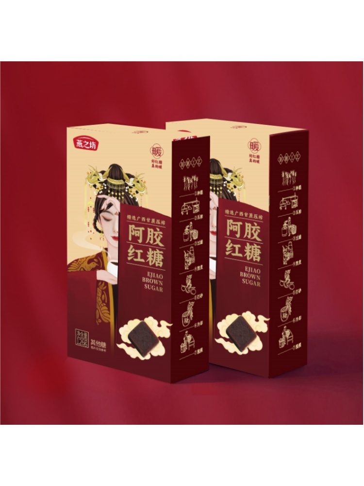 燕之坊阿胶红糖126g*4盒