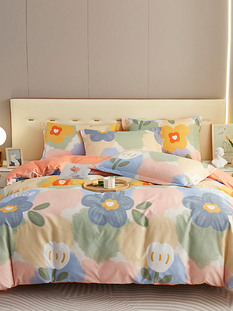 【合众精选】唐纳 亲肤棉四件套200*230CM·春暖花开TN-KT23036