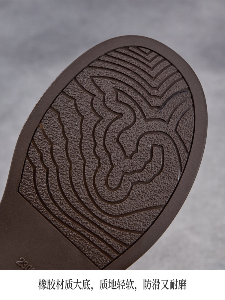 【头层牛皮】至美轻软乐福鞋ZM269013·棕色