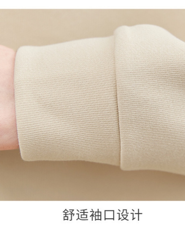 轩凌子俏皮绣花翻领卫衣S82410047·咖啡色