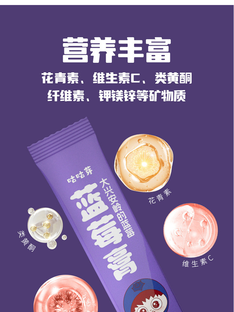 百年堂咕咕芽蓝莓膏10g*12条