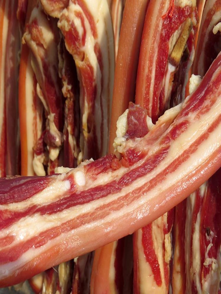 【好吃偏瘦】五花腊肉 3斤 风干晾晒土猪肉正宗腊肉五花肉农家咸肉
