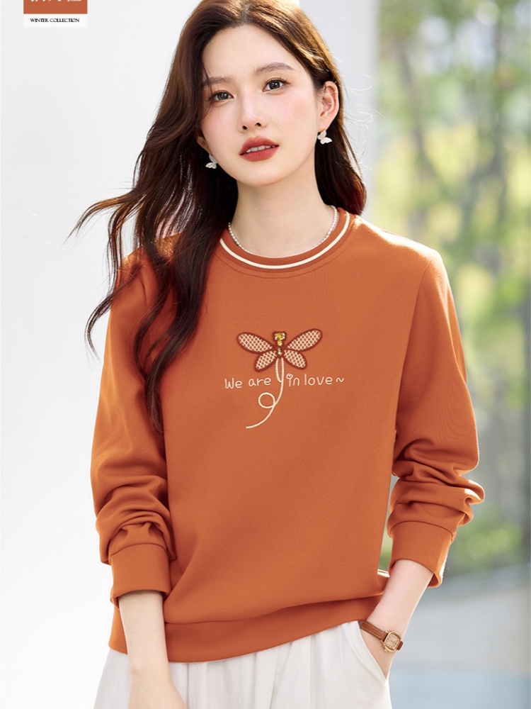 轩凌子蜻蜓刺绣卫衣S82610094·宝蓝色