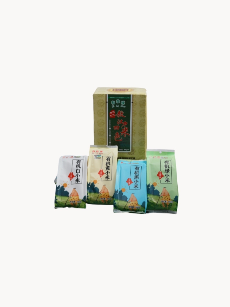 粒粒道有机四色小米（黑绿白黄小米）