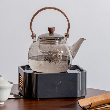 宋艺轩电陶炉煮茶器钛灰色方炉