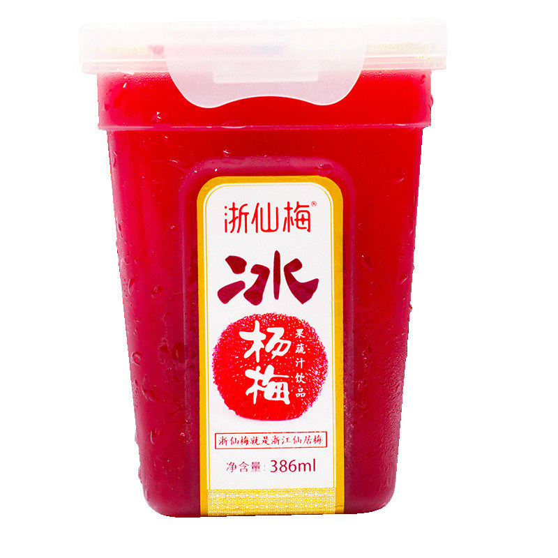 浙仙梅仙居冰杨梅汁386ml*6瓶 冰爽可口