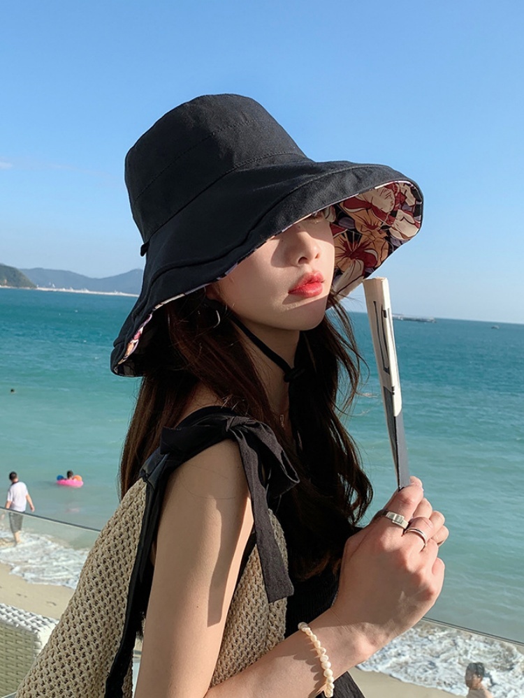 玖策印花双面戴渔夫帽A6-3-1-M1744·粉色