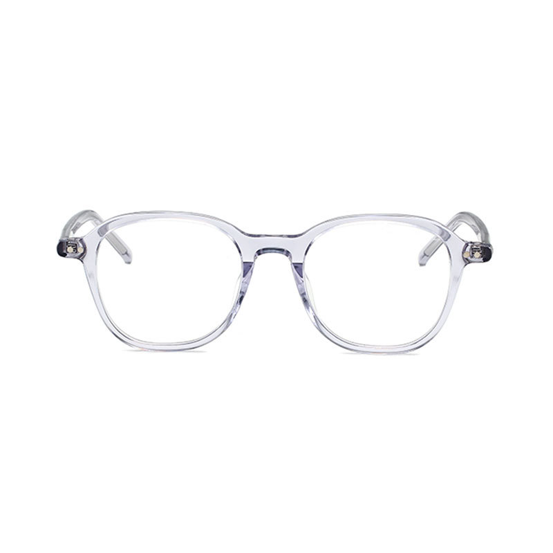 骊佳LJGOOD高端板材眼镜多边形防蓝光护目镜2649·透灰框
