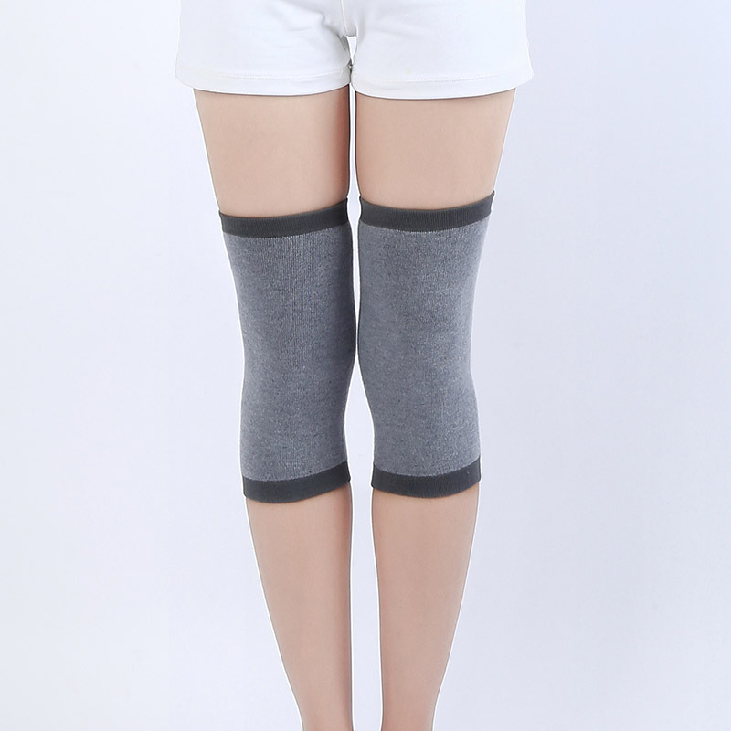 (2对装)羊毛护膝男女同款老寒腿膝盖关节保暖护膝·长款(中灰色+肤色)