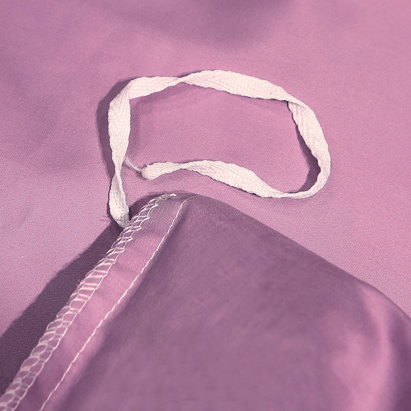 一梦100支纯棉工艺床裙款四件套·黛紫