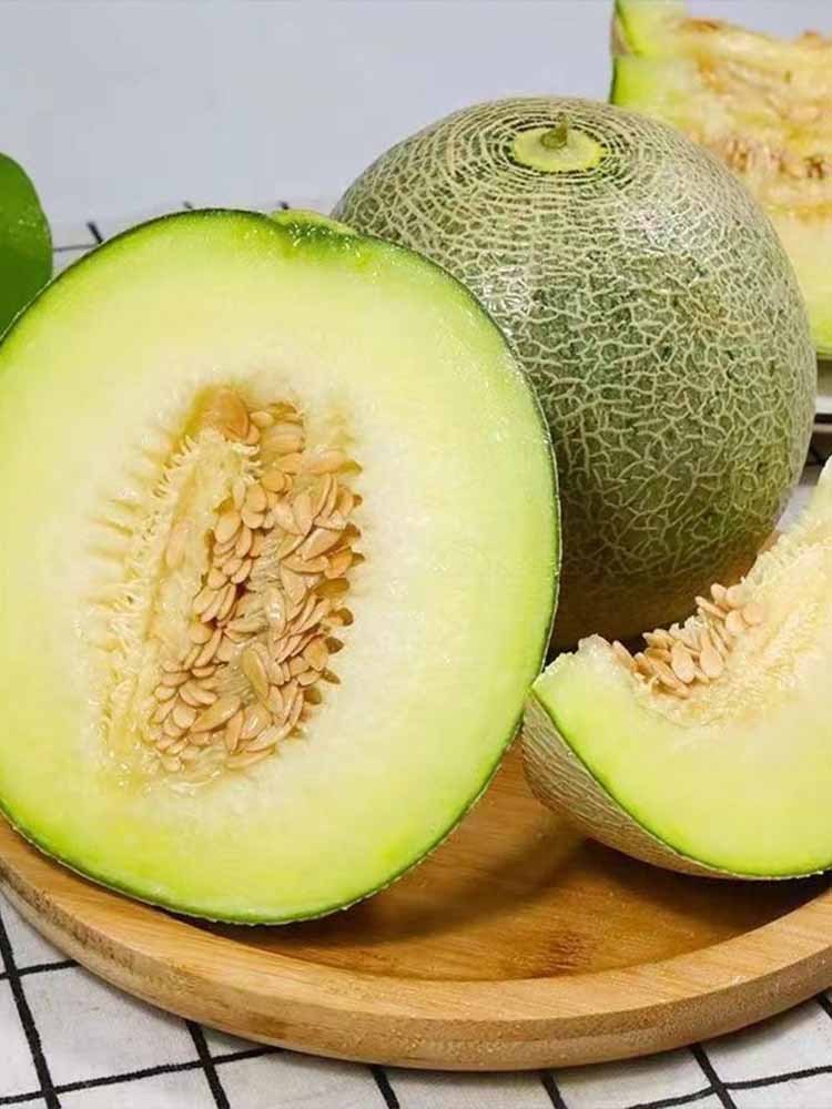 【净重8-8.5斤】山东网纹瓜  香甜多汁 果肉绵软 新鲜水果