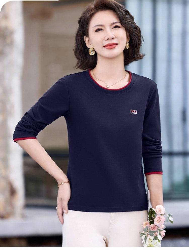 【92精梳棉】轩凌子撞色圆领T恤S82540132H·冰茶色