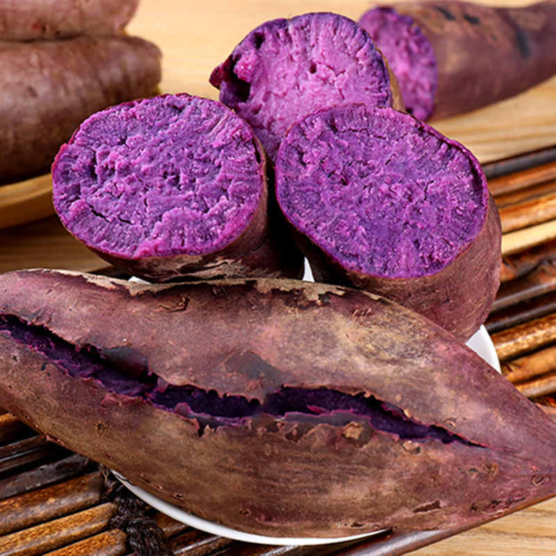 湖北农家自种紫薯五斤