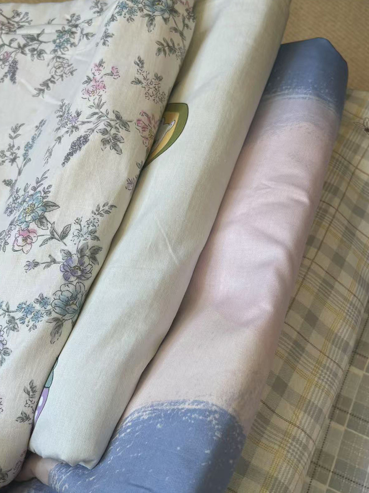 纯棉印花被套  晶晶现加一条，到手2条·200*230cm颜色随机