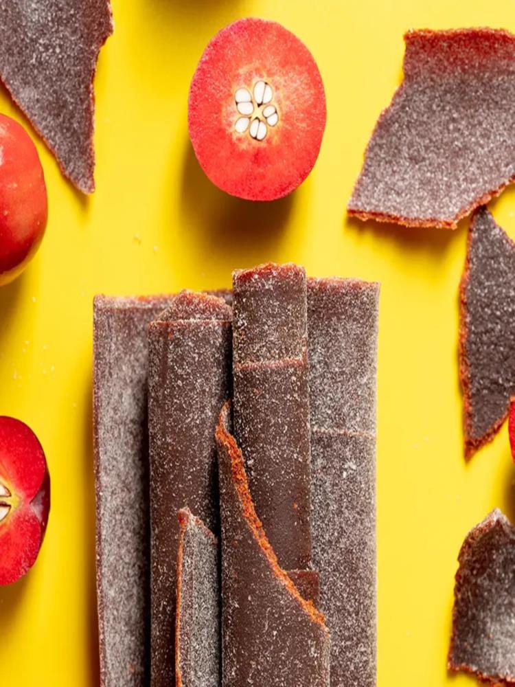 【新疆伊犁直发】红肉果丹皮 100g*4根 六星街红肉海棠果丹皮 酸甜可口