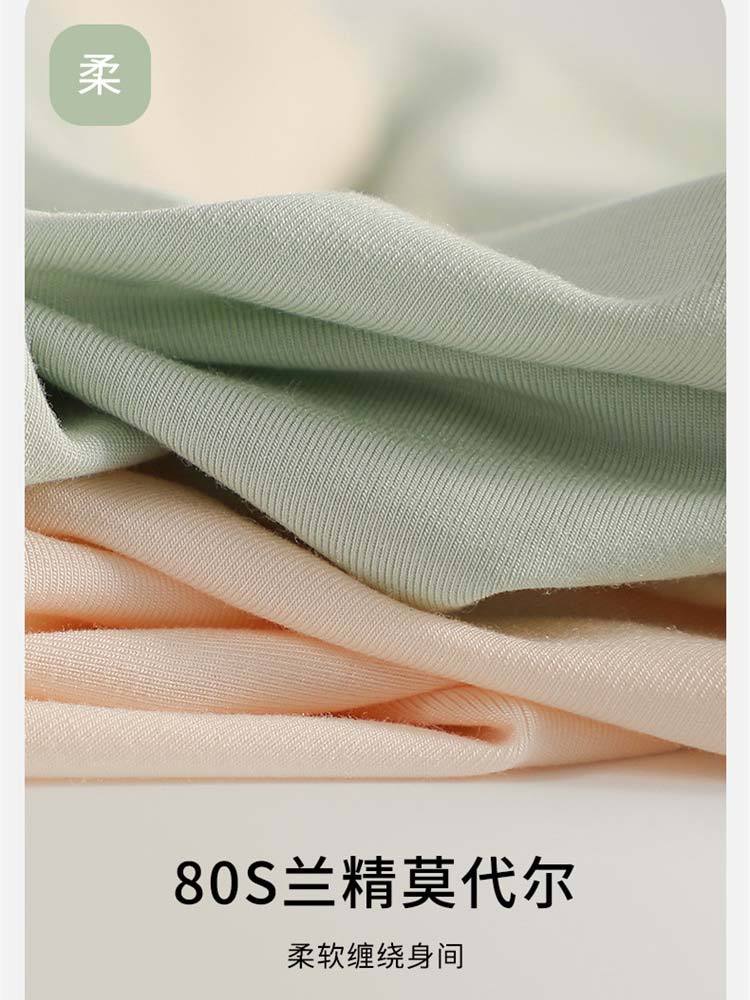 5条装80S兰精莫代尔裸肤感高弹健康内裤186012#·五色混装