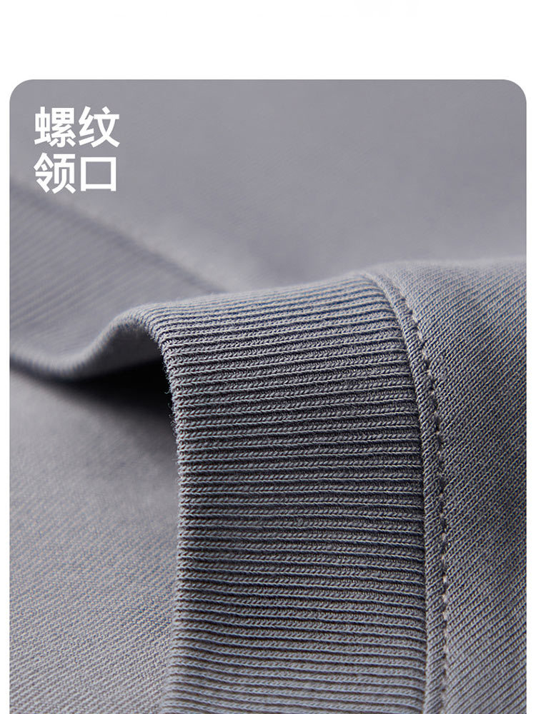 JEEP正品短袖男士夏季新款圆领休闲时尚纯色T恤JPTX25643·深月灰