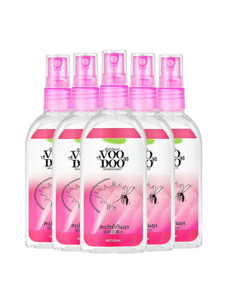 VOODOO玫瑰驱蚊花露水80ml*5瓶