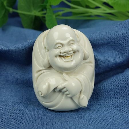 美润猛犸象牙笑口常开吊坠