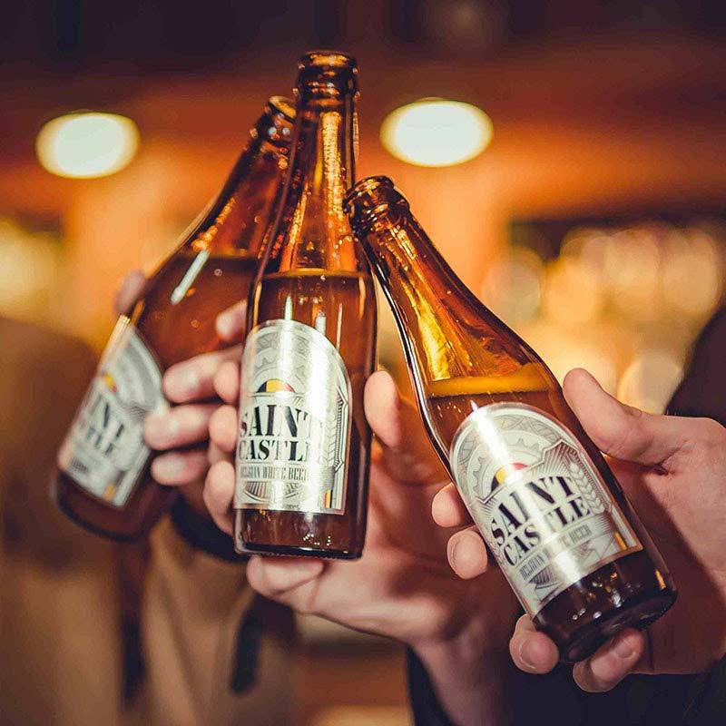 包邮24瓶装saintcastle圣堡小麦啤酒330ml比利时原装进口精酿白啤