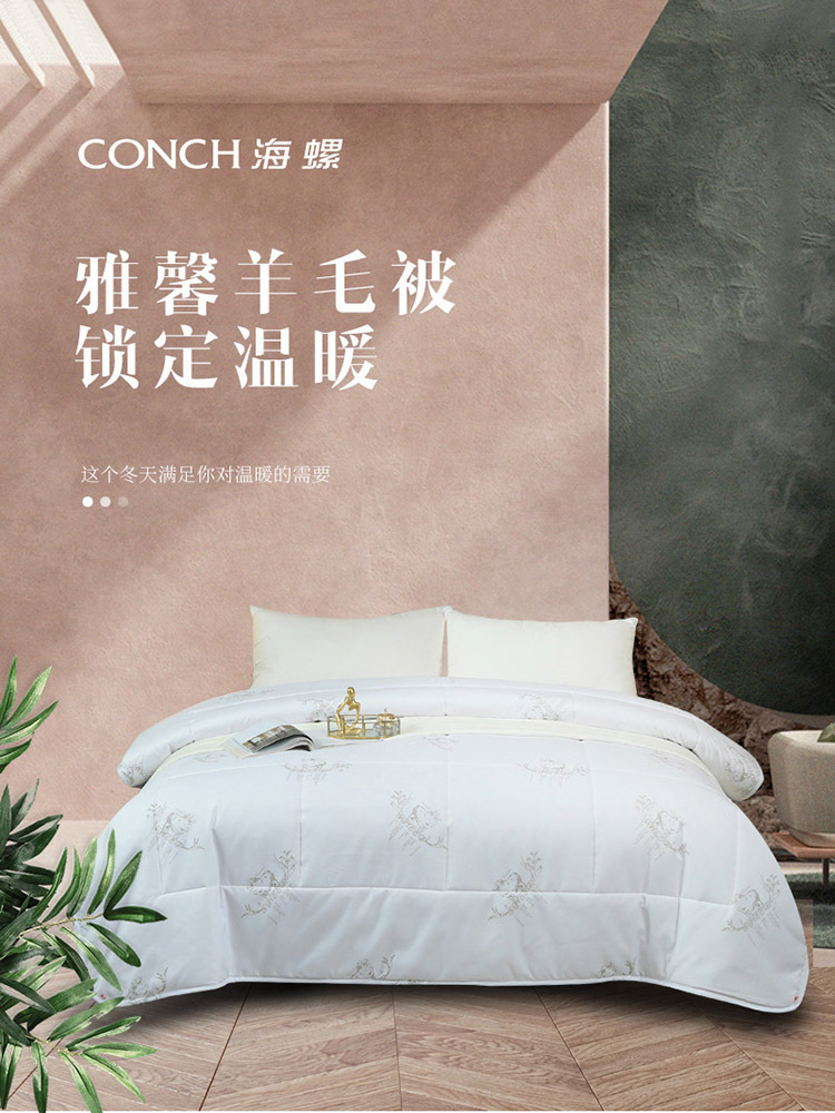 海螺 暖阳羊毛被被芯JYBX-01Y 200x230CM
