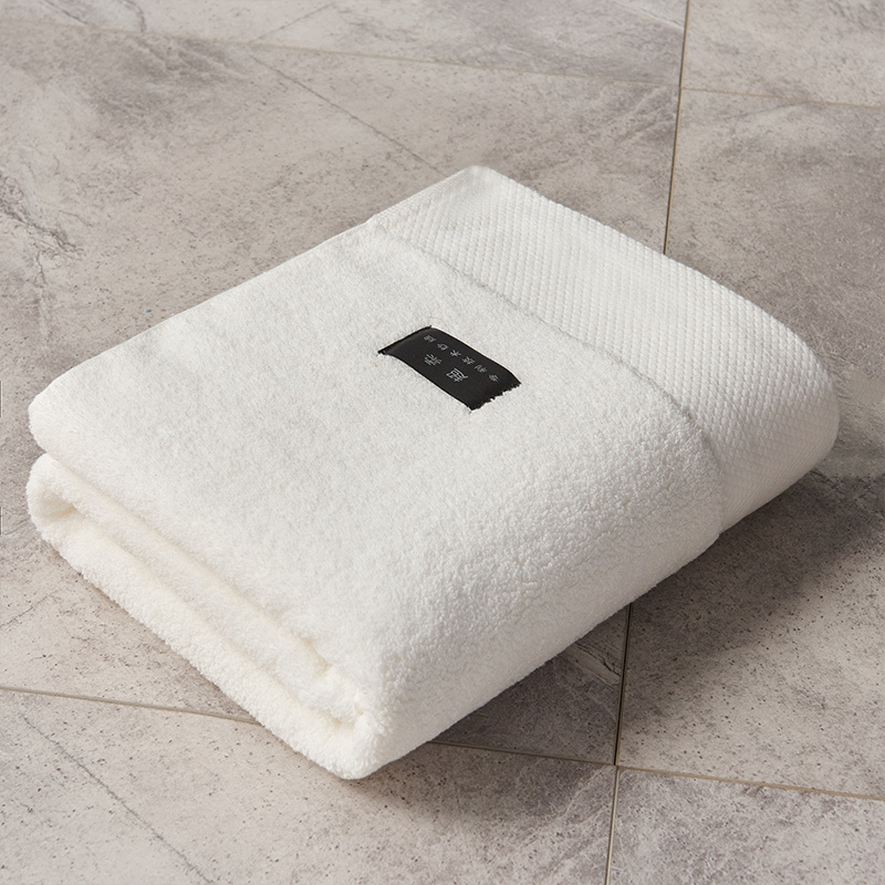 一梦洲际酒店同款加厚宽缎超柔浴巾一条装·白色