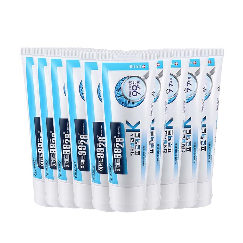韩国进口欧志姆 9928健齿k抑菌除菌牙龈炎肿痛银杏茶洁牙膏100g*10