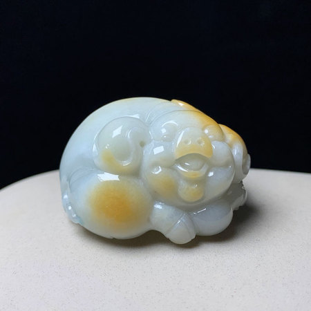 京城尚御坊a货翡翠苏工俏色巧雕招财猪所有评论