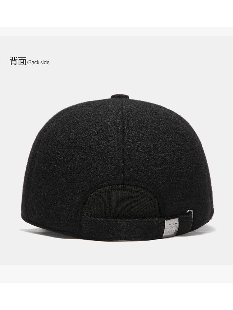 JEEP秋冬新款帽子男加绒加厚带护耳0145·深蓝色