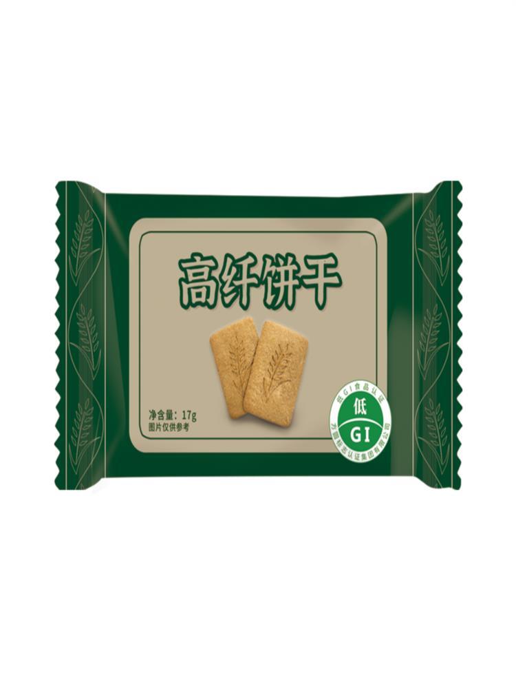 低GI高纤饼干（204g/12包）*2盒 膳食纤维代餐饱腹孕妇健康零食品