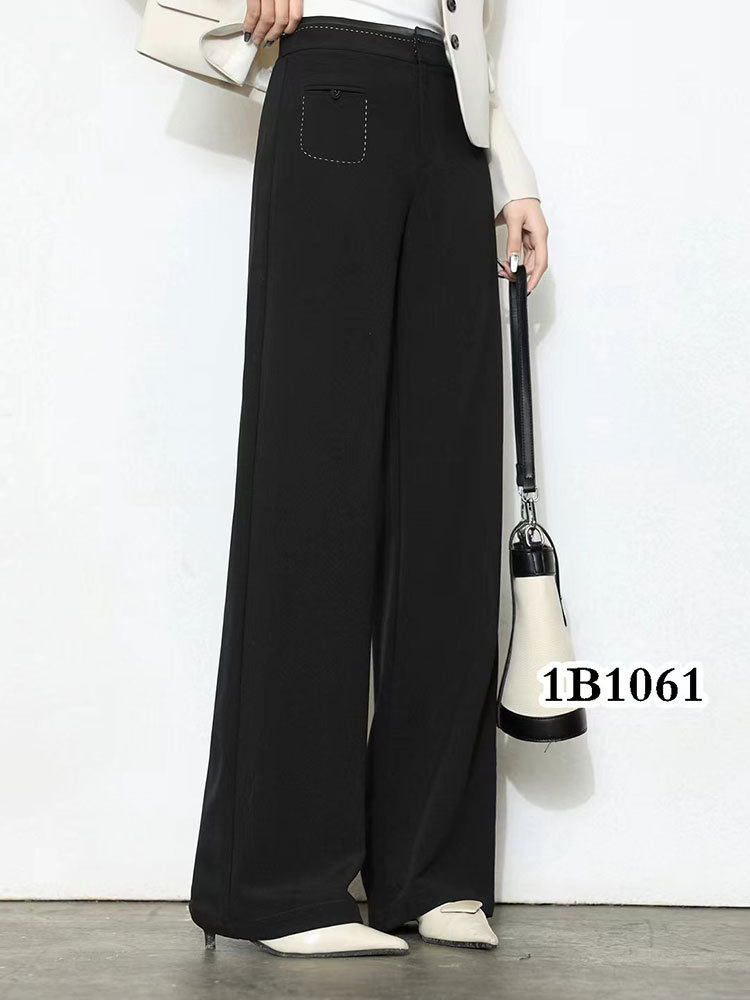 Rifugio Vo女裤直筒裤W1061黑色