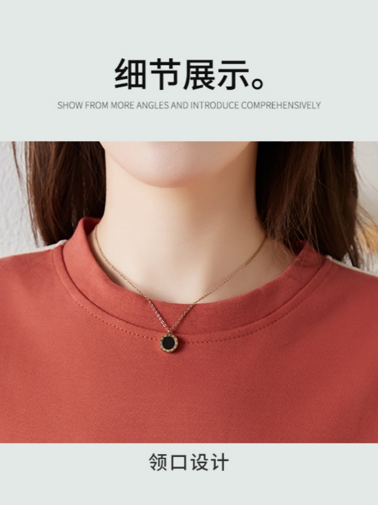 轩凌子字母休闲卫衣S92310506·黑色