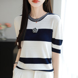 藏蓝条纹