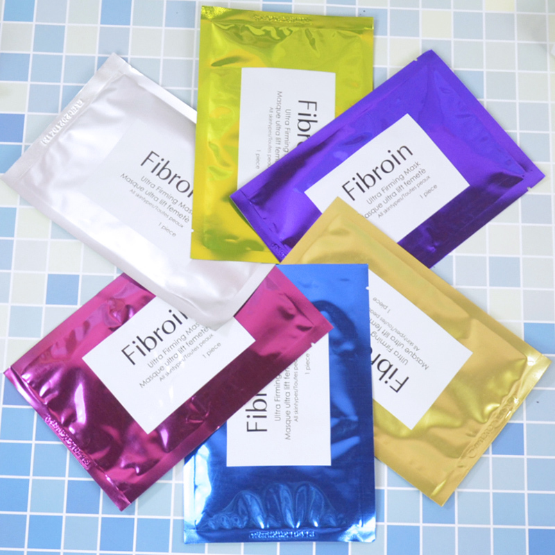 泰国Fibroin蚕丝面膜30片(银 金 蓝 红 绿 紫)6色随机·30ml/片