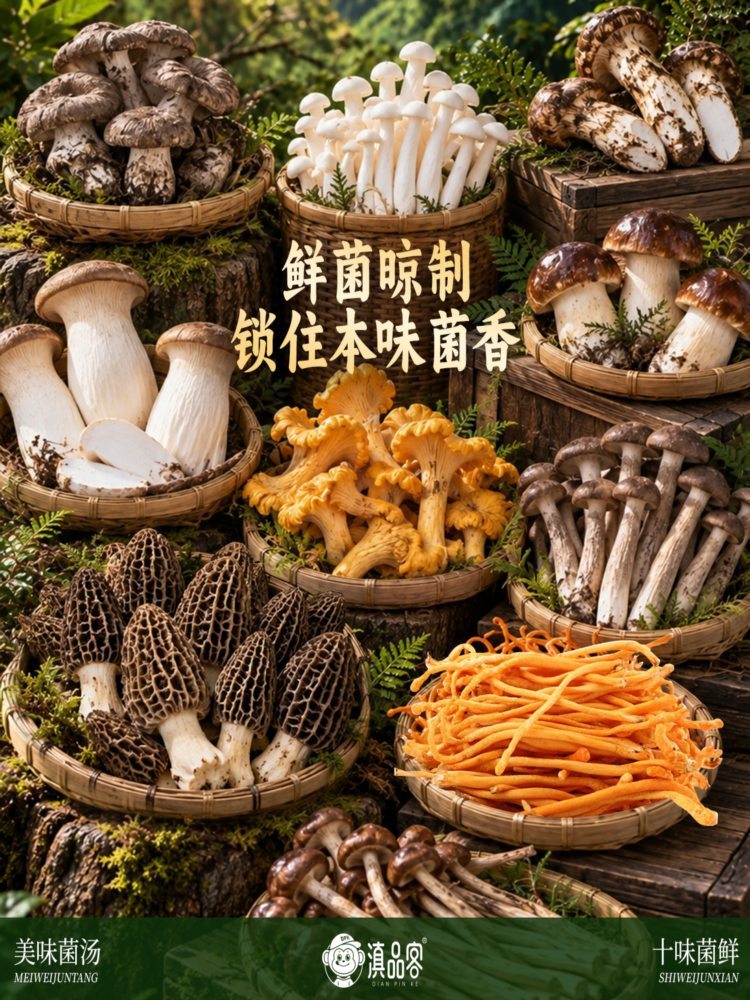 山珍十味菌汤包 50g×3袋 内含羊肚菌 山珍十味菌汤包煲汤食材