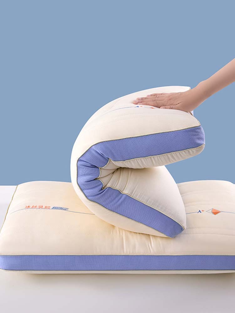 窝美居立体冰丝乳胶护颈枕1对装