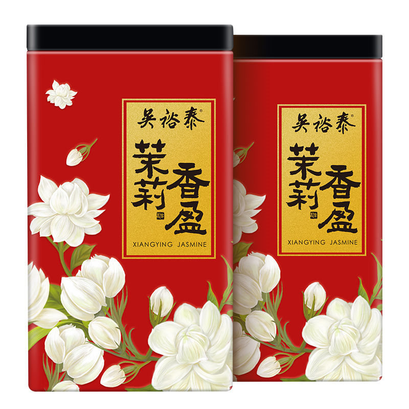 吴裕泰 爆品口粮茶茉莉香盈180g*1罐