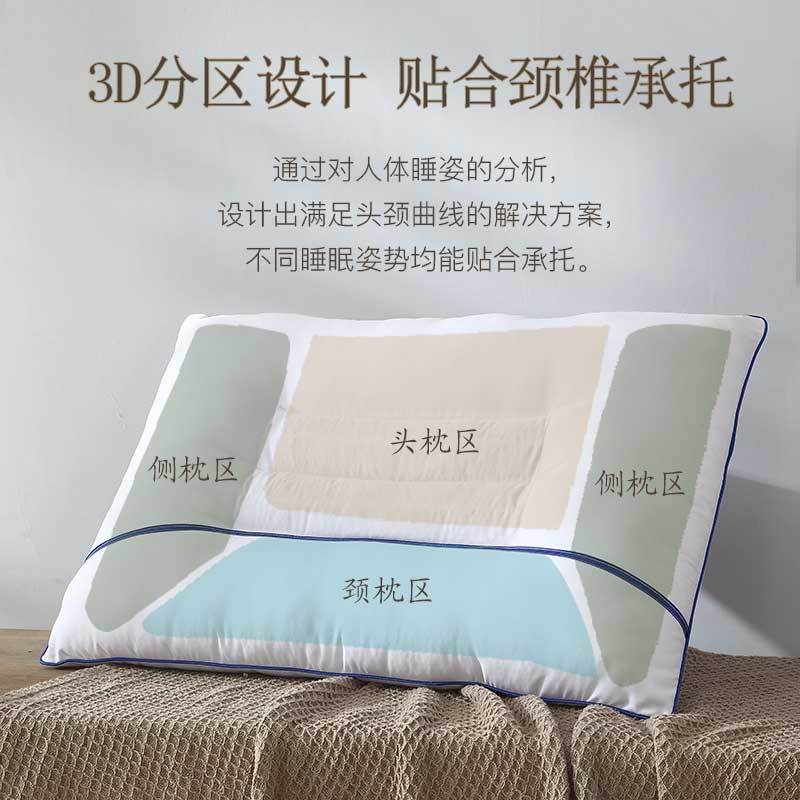 梦洁(MENDALE)家纺决明子枕头荞麦枕芯学生护颈椎枕多款选择·决明子优眠枕（对装）