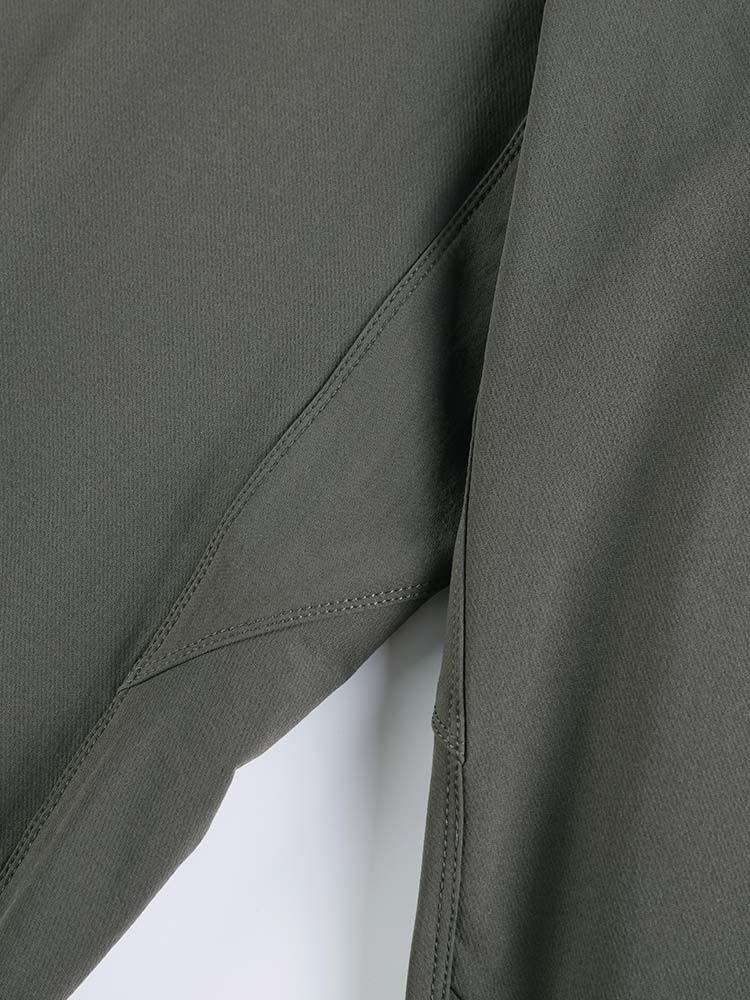质数/男抽织带弹力舒适长裤·黑色