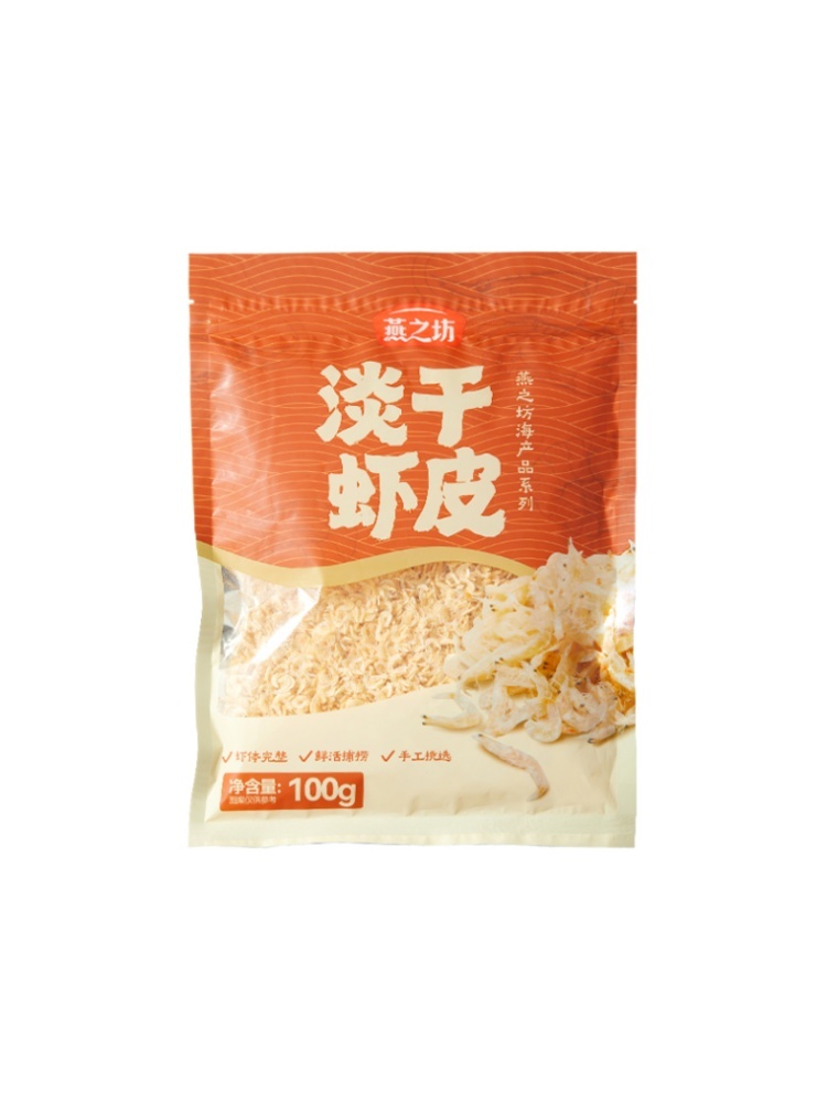 燕之坊淡干虾皮100g*4袋 大包装
