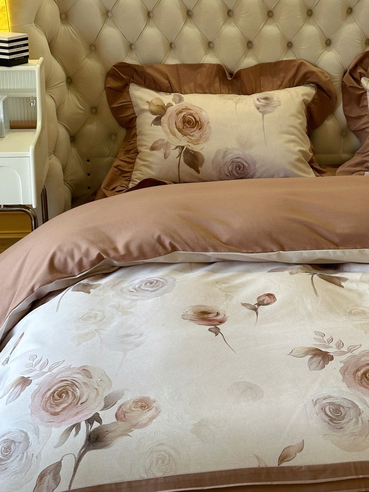 2025秋冬新品100s全棉加厚磨毛工艺款四件套·大地咖