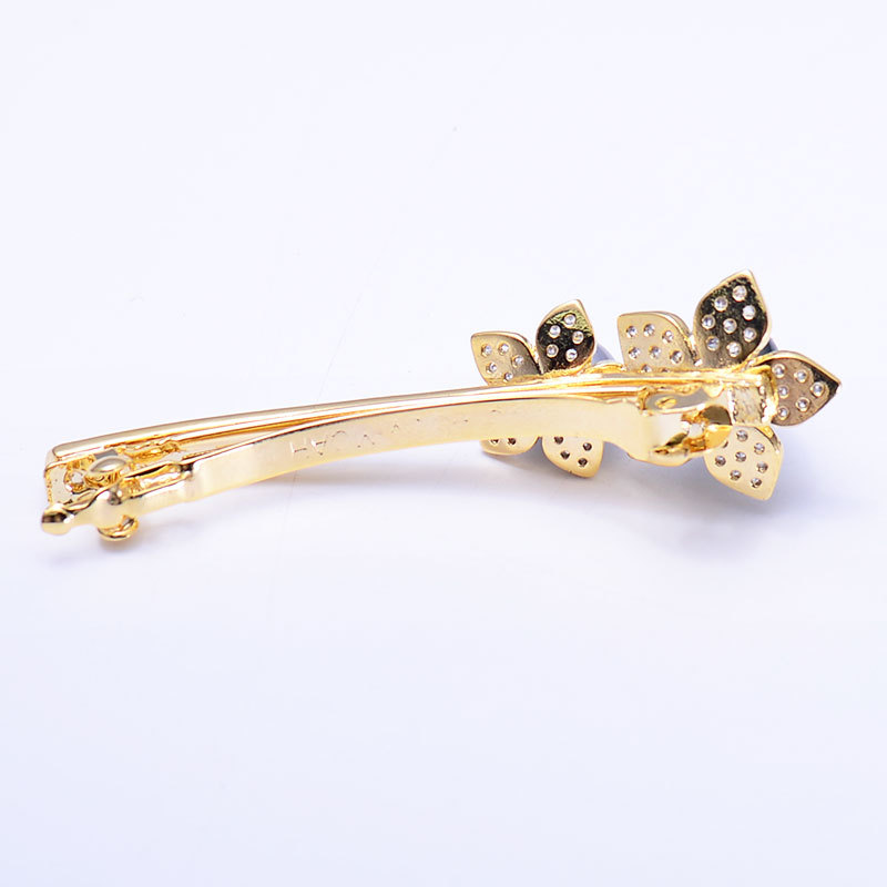 岛上明珠 海水珍珠合金发夹双珠款·灰蓝黑