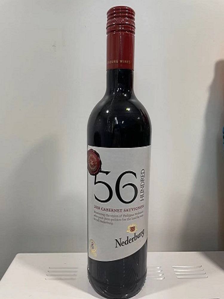 南非年度酒庄尼德堡5600赤霞珠半干红葡萄酒750ml+虎哥酒150ml
