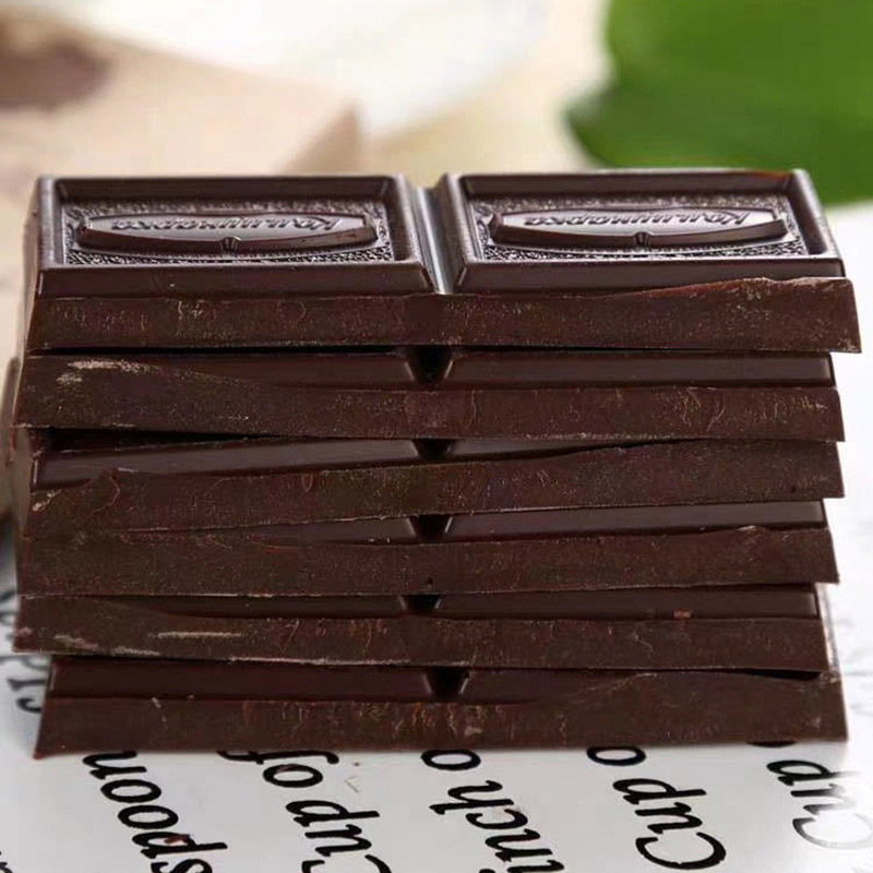 康美纳卡纯可可脂俄罗斯经典黑巧克力10盒·-百分之七十二
