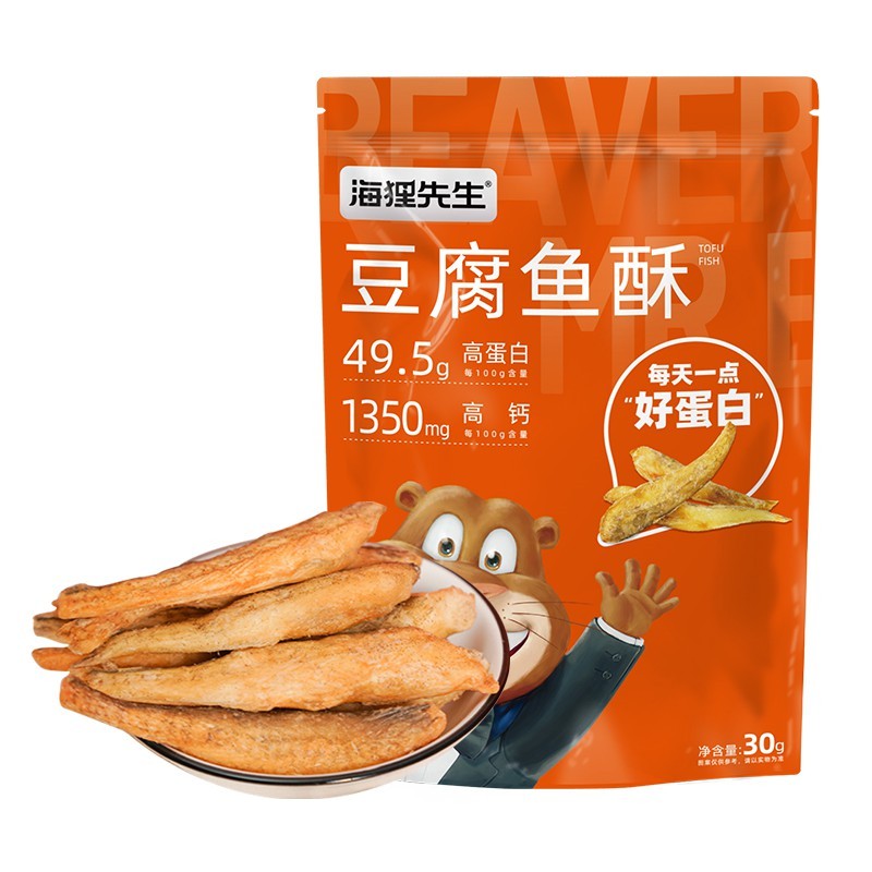 海狸先生豆腐鱼酥30g*6袋